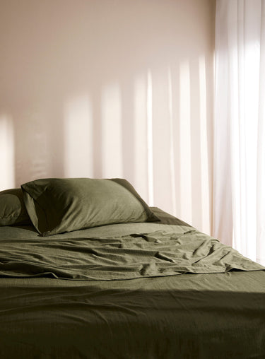 Four-season jersey flannel sheet set